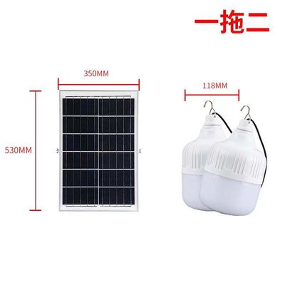 หลอดไฟ LED พลังงานแสงอาทิตย์ 100W กันน้ำ IP65 พร้อมปรับได้ 2700K-6500K สำหรับไฟสวนกลางแจ้ง