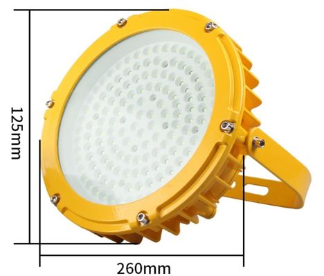 แสงสว่างกันระเบิด 100w ไฟโฟลท์ LED แสงสถานที่อันตราย
