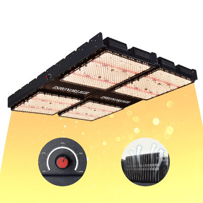 ไฟปลูก LED เต็มสเปกตรัม 1000W แบบปรับแสงได้สำหรับพืชในร่ม พร้อมการควบคุมเวลา