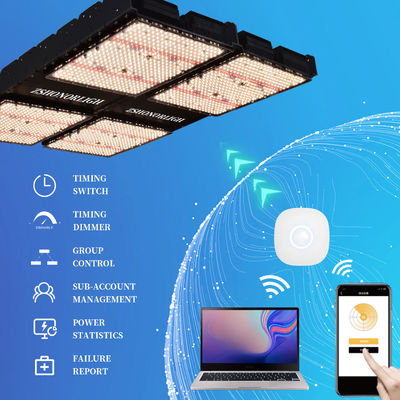 ไฟปลูก LED เต็มสเปกตรัม 1000W แบบปรับแสงได้สำหรับพืชในร่ม พร้อมการควบคุมเวลา