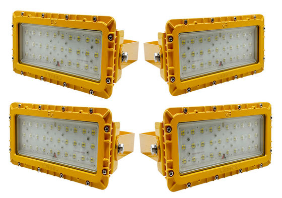 IP65 ไฟฟ้า LED อุตสาหกรรมกลางแจ้งที่ป้องกันการระเบิดด้วยกระเป๋าสะสมอลูมิเนียมและพลังงาน 100W