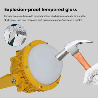 ไฟสปอร์ตไลท์ LED ป้องกันการระเบิด ATEX IP65 สำหรับไฟส่องสว่างพื้นที่สูง