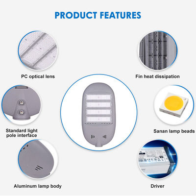 โดรน ออร์บาน ดอทเดอร์ LED Street Light ด้วย 100W 150W 200W ดีไซน์กันน้ําประสิทธิภาพสูง