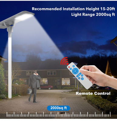 SMD5054 3000-8000K Ip65 กันน้ํา โซลารี LED Street Light 6V โพลิกริสตัลลีน