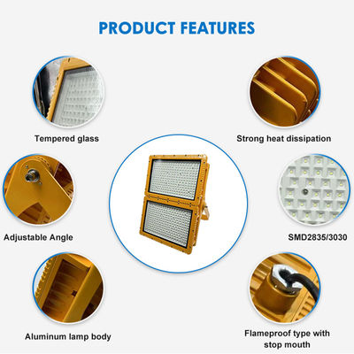 โคมไฟ LED ป้องกันการระเบิด SMD 3030/2835 พร้อมระดับการป้องกัน IP66 และอายุการใช้งาน 50,000 ชั่วโมง