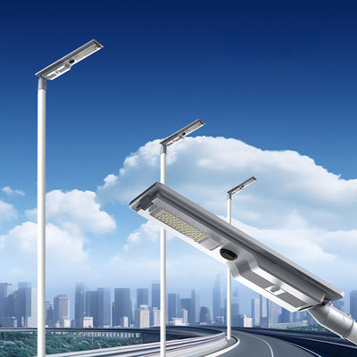 ไฟถนนโซลาร์เซลล์ LED คุณภาพดี กันน้ำ IP65 สำหรับภายนอกอาคาร ไฟถนน SMD อะลูมิเนียมหล่อขึ้นรูป 400w 600w แบบ All in One