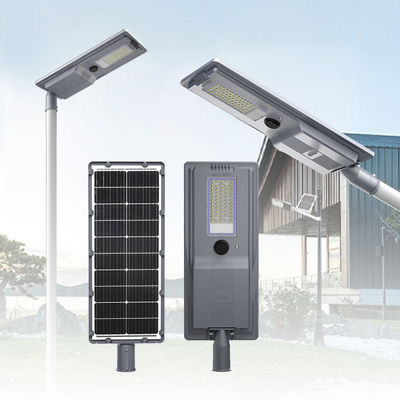ไฟถนนโซลาร์เซลล์ LED คุณภาพดี กันน้ำ IP65 สำหรับภายนอกอาคาร ไฟถนน SMD อะลูมิเนียมหล่อขึ้นรูป 400w 600w แบบ All in One