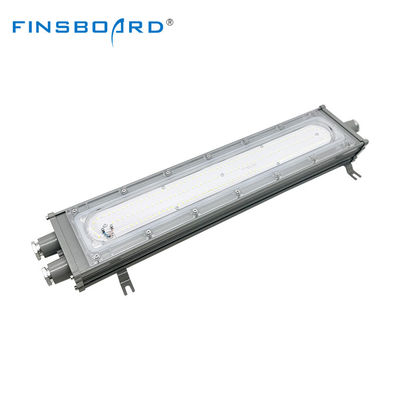 ไฟเชิงเส้นกันระเบิด LED IP65 SMD2835 พร้อมกระจกนิรภัยอลูมิเนียมสำหรับพื้นที่อันตราย