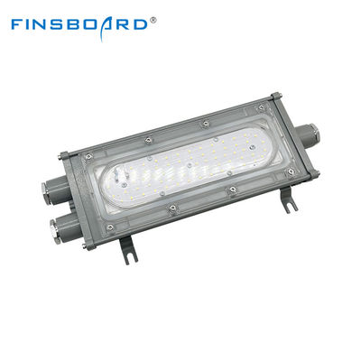ไฟเชิงเส้นกันระเบิด LED IP65 SMD2835 พร้อมกระจกนิรภัยอลูมิเนียมสำหรับพื้นที่อันตราย
