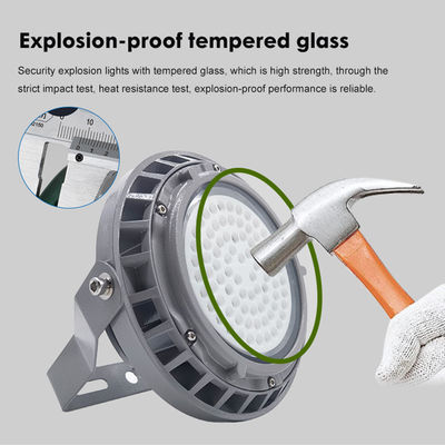 ไฟไฮเบย์สำหรับอุตสาหกรรมกันน้ำ IP65 พร้อมอุณหภูมิสี 5500-6500K และโครงสร้างอะลูมิเนียม + กระจกนิรภัย