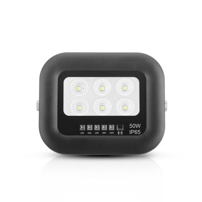 ไฟโซลาร์เซลล์ LED 50 วัตต์ IP65 แผงโซลาร์เซลล์ซิลิคอนโมโนคริสตัลไลน์สีดำทั้งหมด