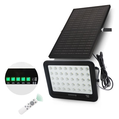 ไฟ LED เซ็นเซอร์พลังงานแสงอาทิตย์ 300w 400w 500w ABS โคมไฟสปอร์ตไลท์ LED พลังงานแสงอาทิตย์