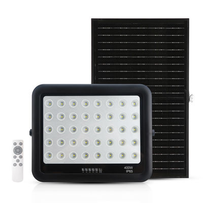 ไฟ LED เซ็นเซอร์พลังงานแสงอาทิตย์ 300w 400w 500w ABS โคมไฟสปอร์ตไลท์ LED พลังงานแสงอาทิตย์