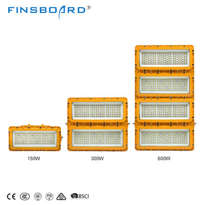 ไฟ LED ป้องกันการระเบิด 150W-600W กันน้ำ IP65 ความสว่างสูง สำหรับพื้นที่อันตราย