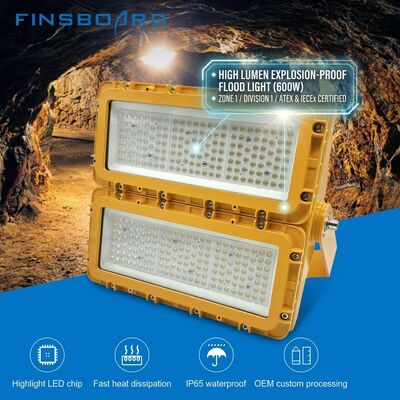300W โหลดไฟ LED กันระเบิด 36000lm IP67 อัลลูมิเนียมไร้ทองแดง ทนต่อสเปรย์เกลือ