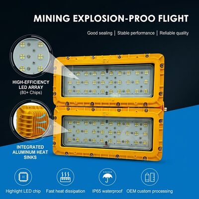 LUMILEDS LM-80 600W ไฟฟ้า LED กันระเบิด ATEX Ex db mb IIb T6 72000LM IP65 แผ่นดินใหญ่ ไฟฟ้าอันตราย