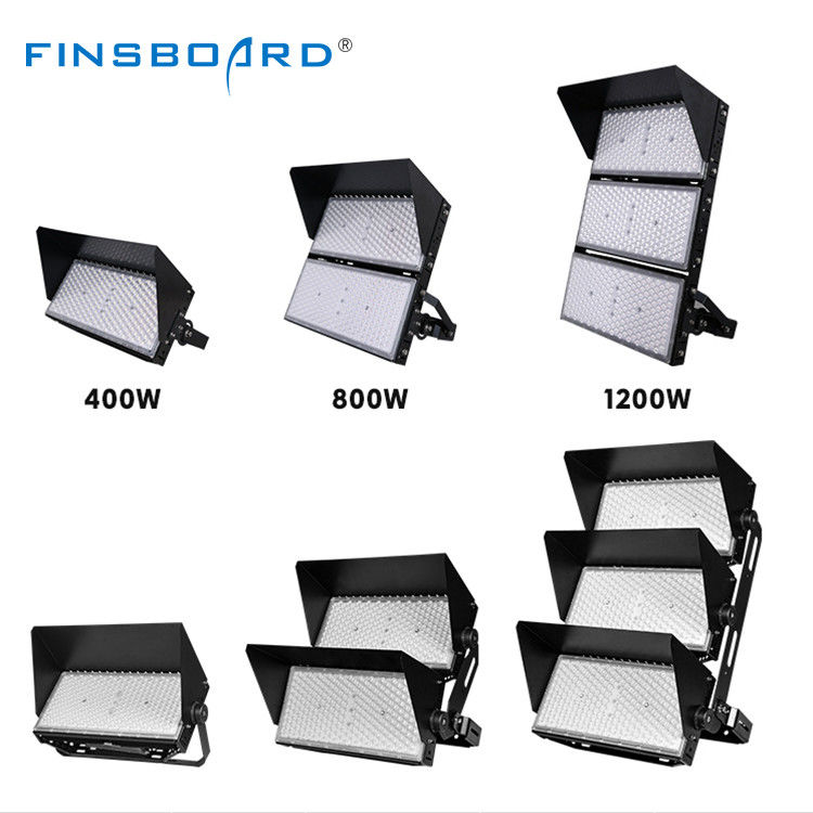 สนามฟุตบอลกลางแจ้ง สนามเทนนิส ไฟฟ้า Ip66 ไฟฟ้าสูง 400w 800w 1200w Led Stadium Flood Lights